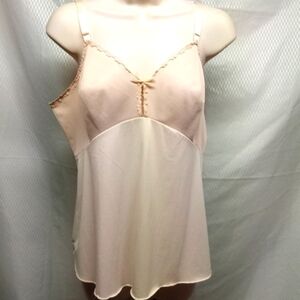 Vintage Intimates Camisole  Top Size L, Beige, Pre_owned